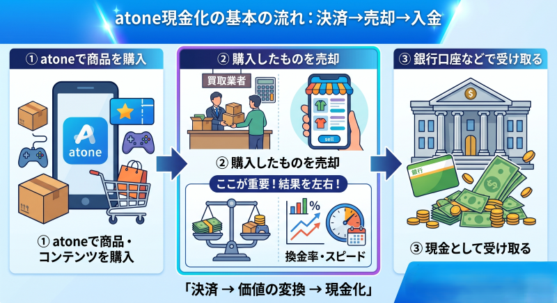 atone現金化の流れ