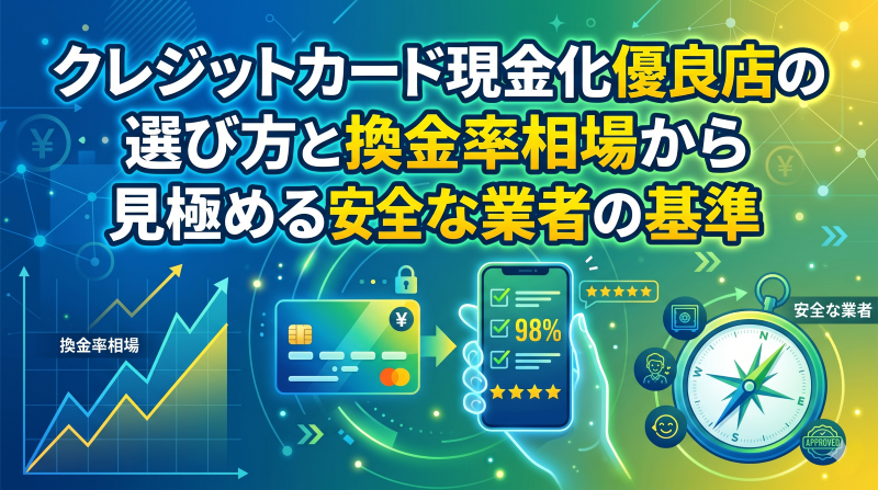 クレジットカード現金化優良店の選び方と換金率相場から見極める安全な業者の基準